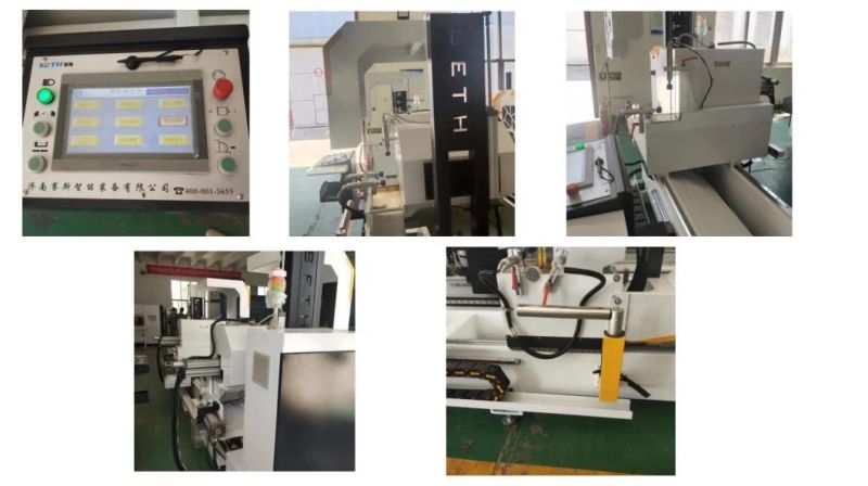 Double Head Cutting Saw UPVC Window Door Miter Assembly Mitre for PVC Profile CNC Automatic Machine Aluminum Aluminium