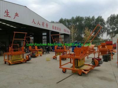 Qtm4-45 Mobile Brick Plant Manual Block Machine for Sale Cheap Brick Machines