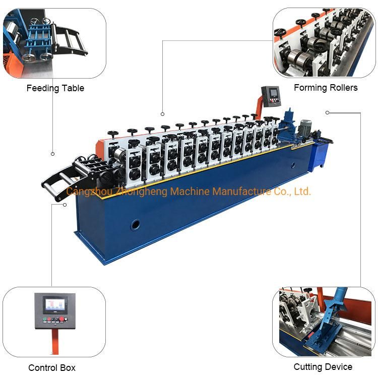 Construction Building Materials Row Metal Stud and Drywall Running Track Roll Forming Machine for C&U