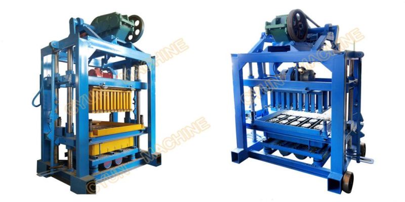 Qt4-40semi Sutomatic Manual Concrete Cement Block Machine for Hollow Blocks