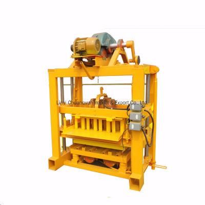 Qtj4-40 Cement Concrete Block Making Machine for Sale Hollow Paver Brick Machine with Concrete Mixer