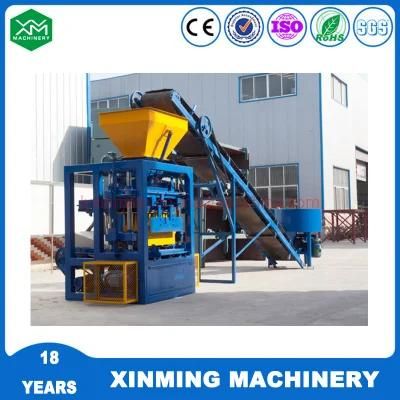 Qt4-24 Semi Automatic Cement Hollow Block Machine Paver Brick Making Machine for Wall Materials