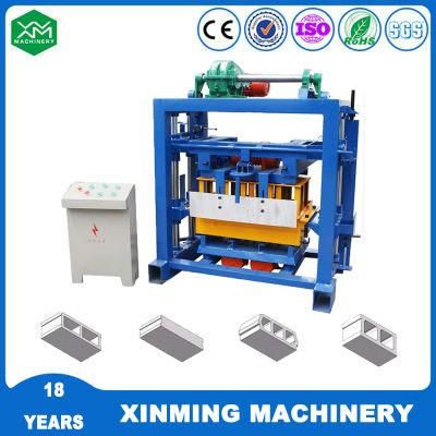 Qtj4-40 Semi-Automatic Solid Cement Concrete Block Making Machine in Zambia