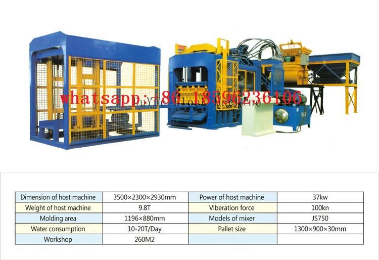 High Quality Qt10-15 Fully Automatic Block Making Machine in Africa, Automatic Brick Paving Machine