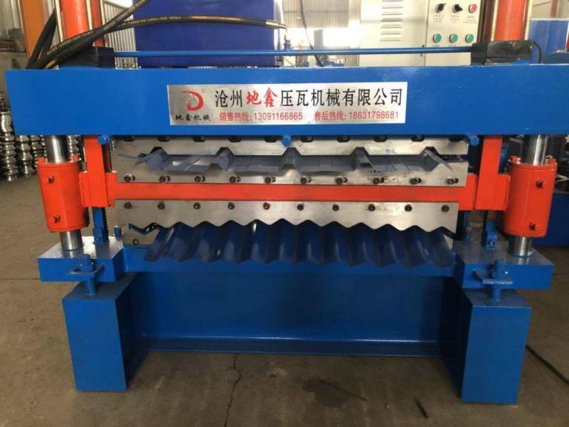 Metal Double Deck Layer Ibr Trapezoidal Corrugated Iron Roof Sheets Roll Forming Machines