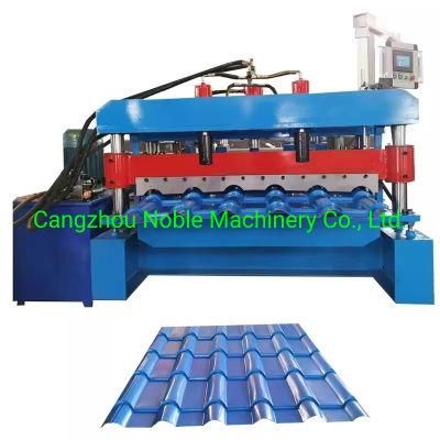 Bamboo Glazed Roof Tile Roll Forming Machine for Sale in China