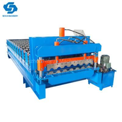 Nexus Steel Roof Tile Roll Forming Machine Metal Glazed Steptile Sheets Roll Former