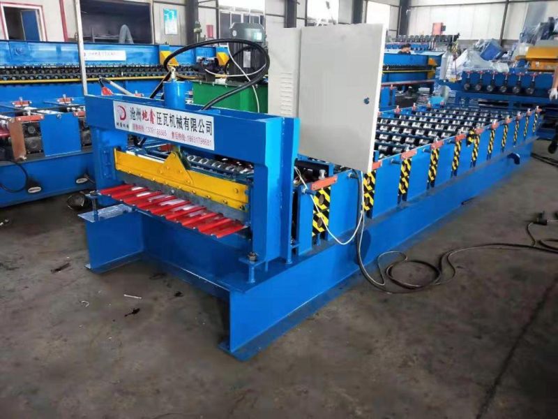 Hydraulic Dx860 Trapezoidal 4kw Roof Tile Roll Forming Machine