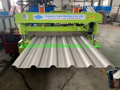 Low Price Automatic Long Span Spandek Trapezoidal Roofing Sheet Rib Type Plate Ibr Box Profile Roof Tile R Panel Making Roll Forming Machine