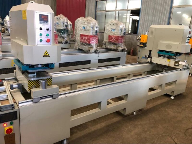 Colorful Profiles UPVC Window Door Double Head Seamless Welding Machine
