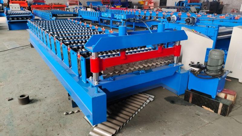 High Quality Galvanized Metal Roofing Sheet Corrugating Iron Sheet Roll Forming Making Machine