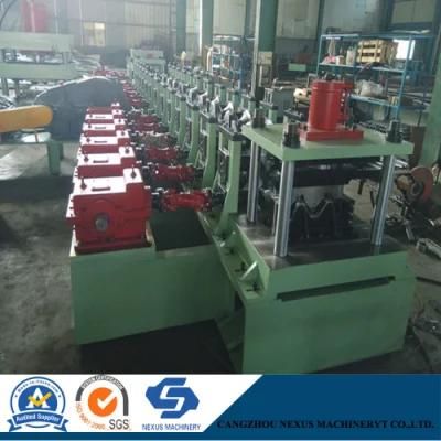 Customized Two Wave W Beam Steel Highway Fence Guardrail Roll Forming Equipment