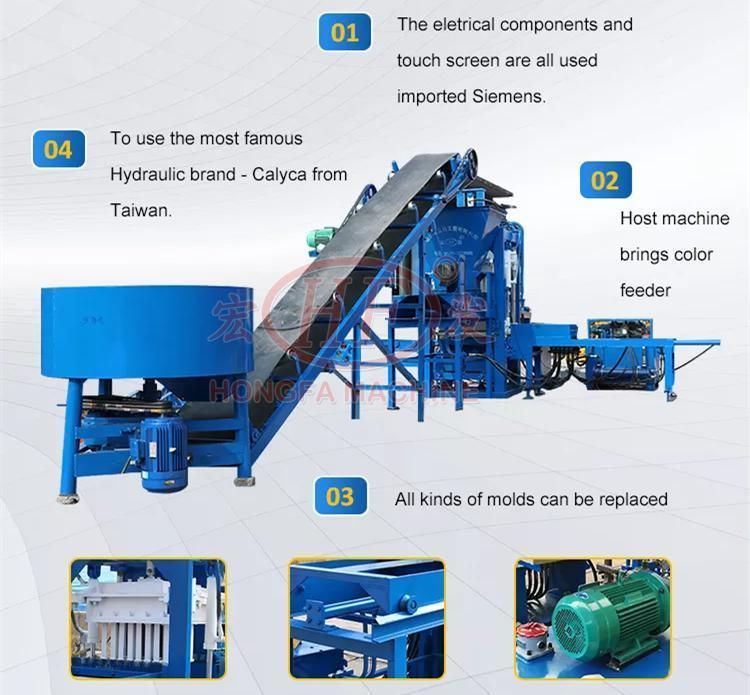 Interlocking Brick Machinery Fly Ash Bricks Making Machine Paver Bricks Maker Blocks Making Machine Automatic Brick 6 Inches Hollow Block Making Machine