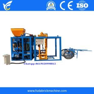 Qt4-24b Semi-Automatic Hydraulic Solid Curbstone Brick Making Machine