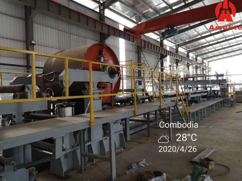 China Amulite Flat Fibre Cement Board Production Line