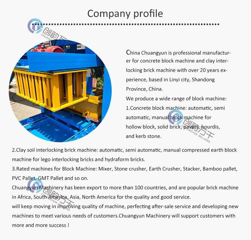 Qt4-24 Cheaper Price Semi Automatic Cement Concrete Hollow Block Making Machine