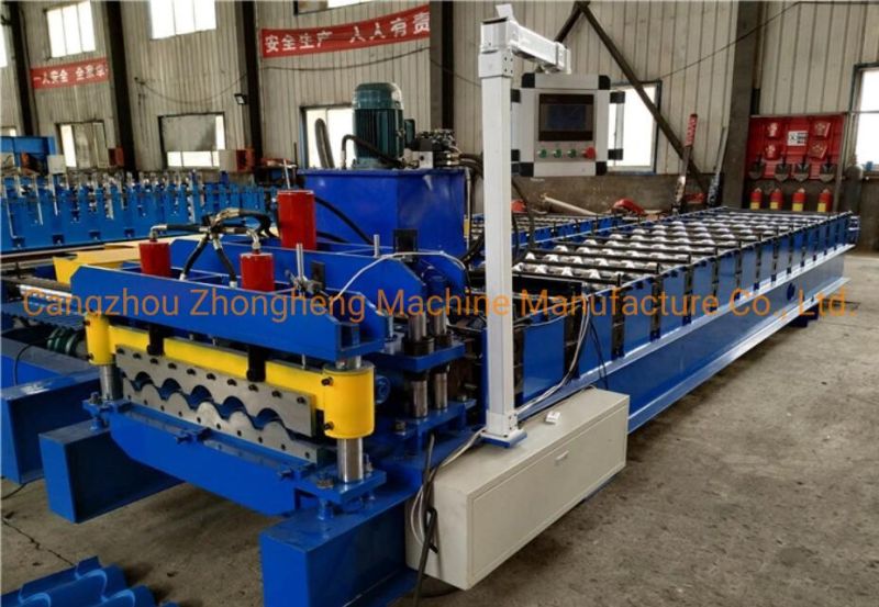 800 Metcoppo Tipo Teja Maquina Metal Roofing Glazed Tile Roll Forming Makine Machine