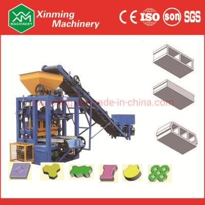 Qt4-24 High Capacity Automatic Vibrated Cement Concrete Block Brick Making Machine for Sale