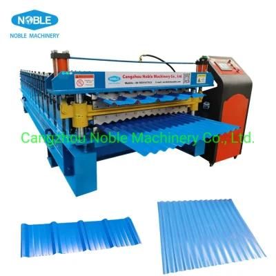 Double Layer Steel Cold Roofing Wall Panel Tile Sheet Roll Forming Machine