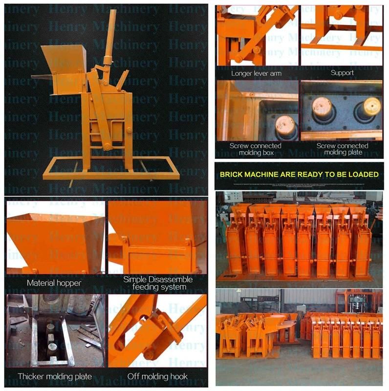 Hr1-30 Manual Soil Interlocking Brick Making Machine