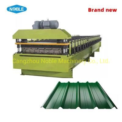 Brand New Lowest Price Steel Rib Corrugated Panel Profile Electrical Cutter Trapezoidal Tr4 Tile Roofing Sheet Roll Forming Machine