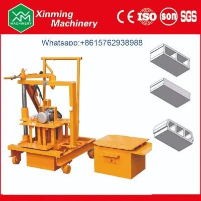 Qmy2-45 Manual Cement Solid Brick Making Machine Concrete Hollow Block Making Machine for Sale