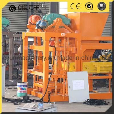 Qt4-26 Semi-Automatic Concrete Hollow Block Machine Production Line