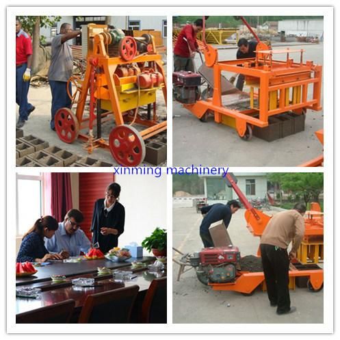 Concrete Mobile Brick Machine Qmy4-45 Hollow Block Machine Paver Machine Cement Brick Making Machine