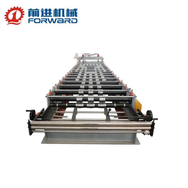 Ecuador PLC Control Double Layer Tr4 Tr5 Roofing Sheet Forming Machine Roof Roll Forming Machine Tile Making Machinery Construction Machinery Tile Press Machine