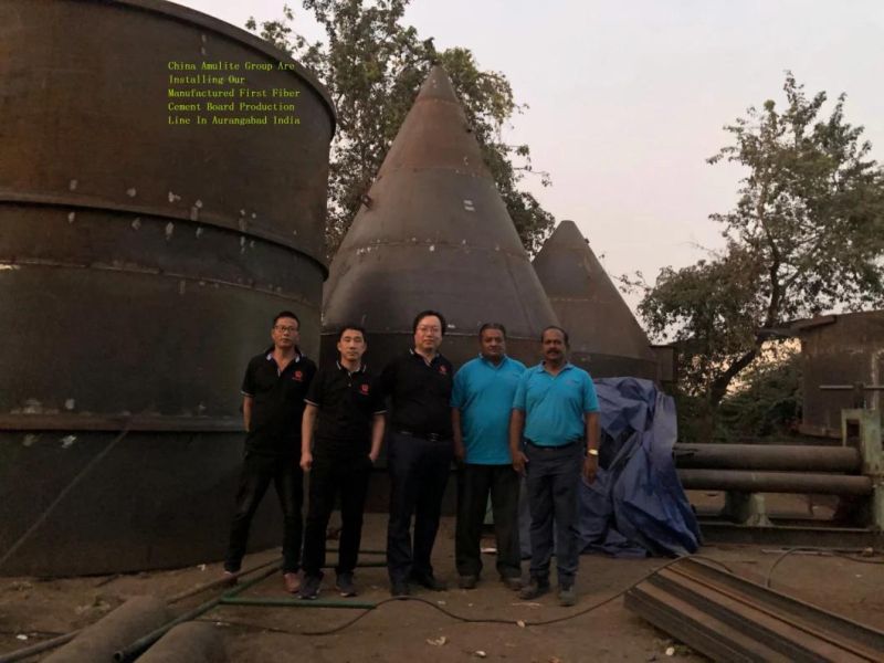 China Amulite Group Gypsum Fiber Cement Board Production Line Process