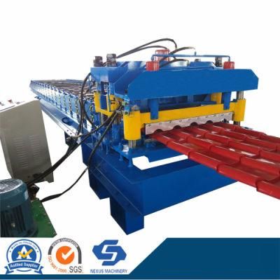 Glazed Tile and Trapezoidal Profile Galvanized Roofing Sheet Cold Roll Forming Machine