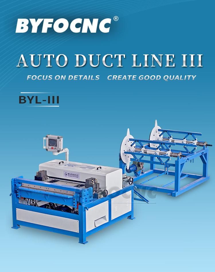 Duct Auto Line 3 Square Duct Making Machine