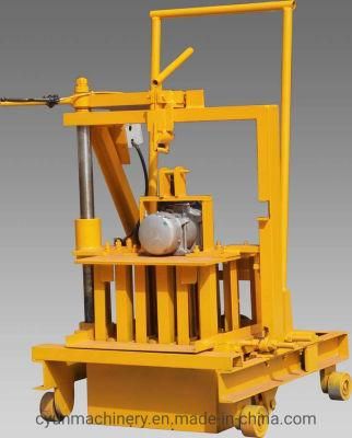 Qmy2-45 Cheap and Manual Mobile Hollow Block Making Machine Concrete Brick Machine