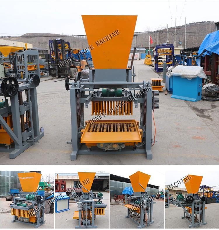 Qt4-35b Small Scale Brick Making Machine Cement Brick Moulding Machine Cheap Price with Good Production