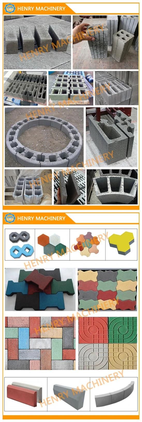 Qt4-24 Semi-Automatic Concrete Block Paver Making Machine Line