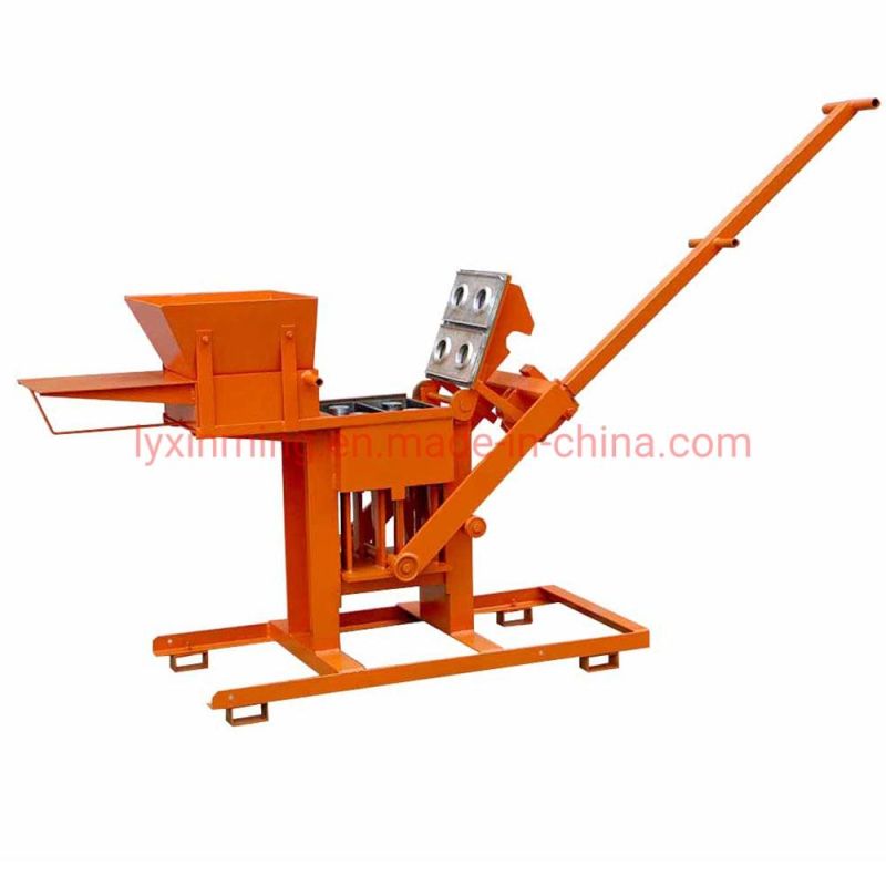 Qmr2-40 Manual Clay Soil Earth Interlocking Paving Block Making Machine with Factory Price