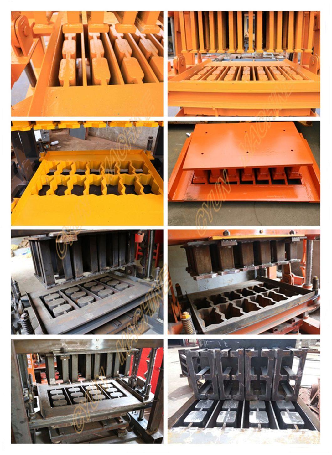 Qt4-40semi Sutomatic Manual Concrete Cement Block Machine for Hollow Blocks