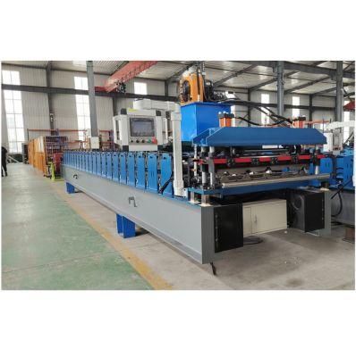 Korea Roofing Tile Trapezoidal Roll Forming Machine Full Automatic Metal Sheet Pressing Machine Price