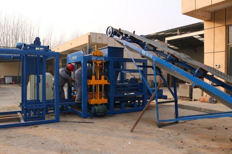 Qt4-20 Fully Automatic Hydraulic Concrete Hollow Paver Block Making Machine Line