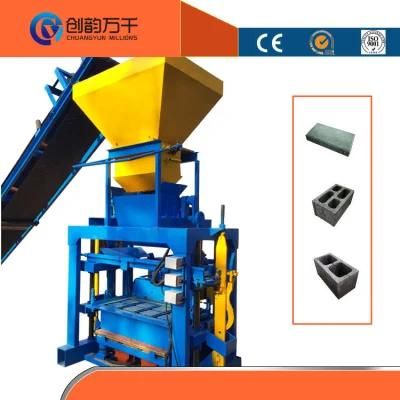 Qt40-1 Manual Cement Brick Making Machine Paver Block Moulding Machine