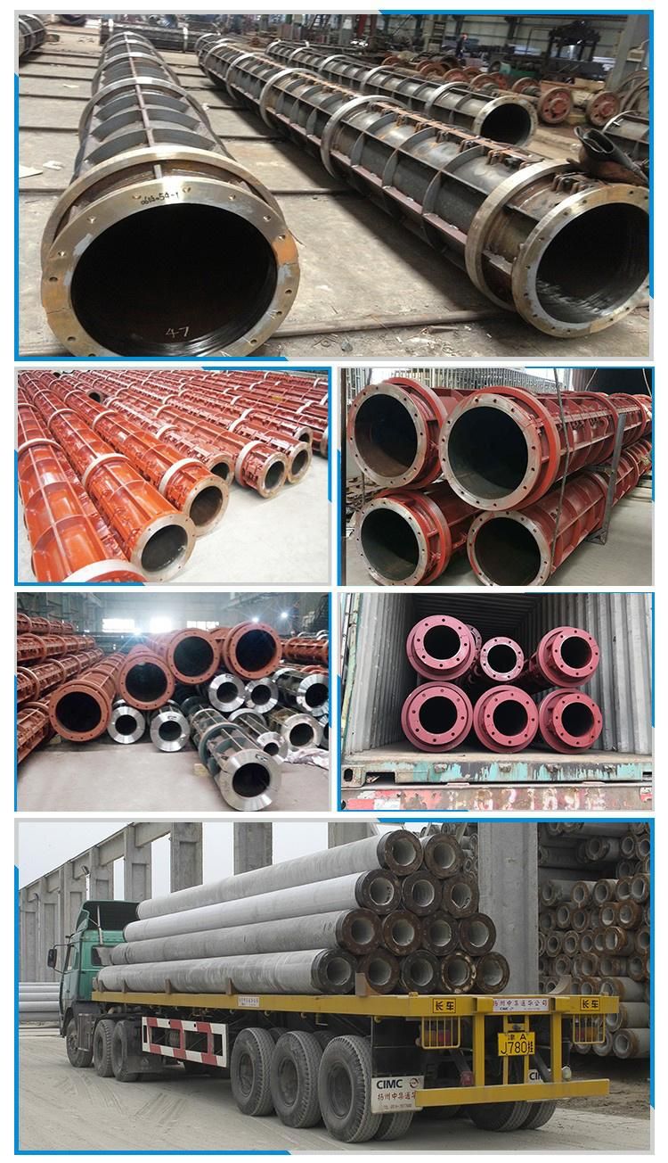 Reinforced Precast Spun Steel Concrete Pile Mold