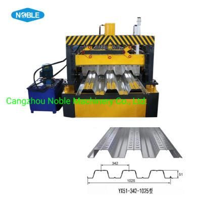 Factory Price Cold Roll Steel Metal Floor Deck Roofing Flat Deck Design Tile Mould Adjustable Roll Forming Machine