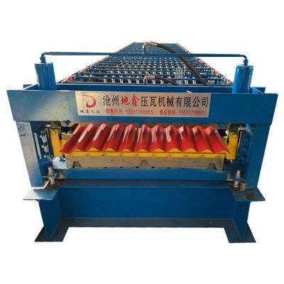 Chinese Supplier Corrugated Type Glazed Tile Roof Sheet Roll Forming Machine