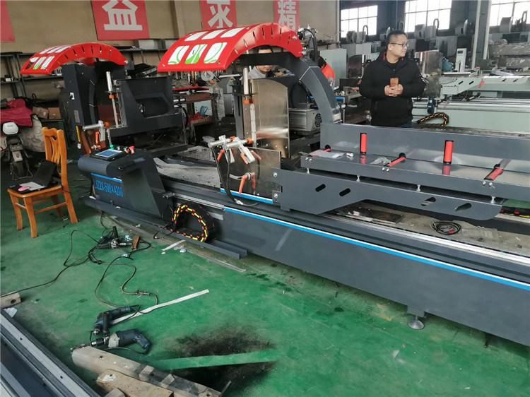 CNC Aluminum/UPVC Profile Double Head Cutting Saw/Aluminum Profile Cutting Machine/UPVC and Aluminum Window Door Making Machine