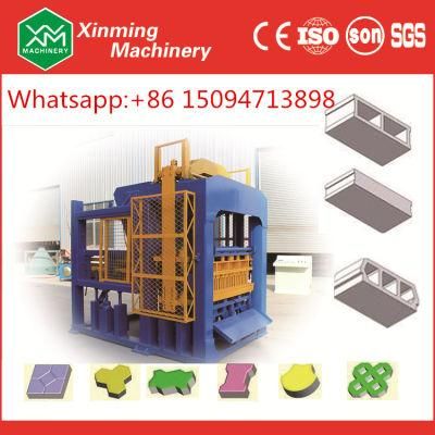 Hydraulic Automatic Concrete Cement Hollow Solid Paving Interlocking Brick Making Machine with Construction Machinery (Qt8-15)