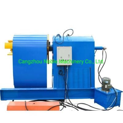 1.5-45 Tons Full Automatic Hydraulic Expansion Motorized Uncoiler / Decoiler with Coil Car for Roll Forming Machine