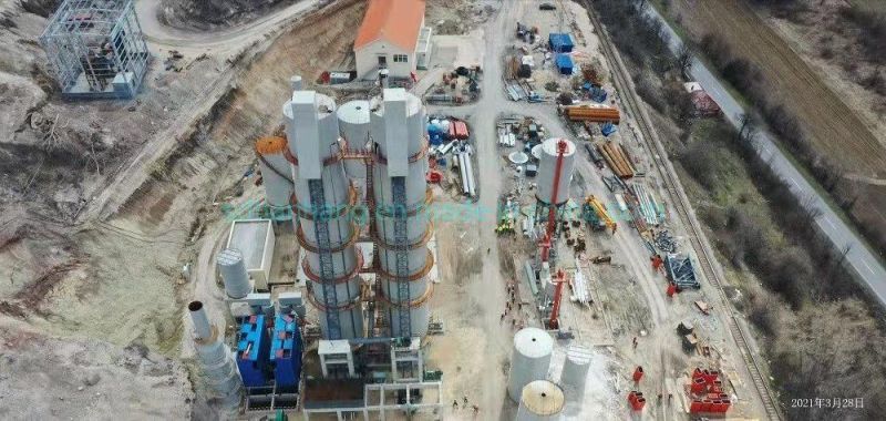 100-500tpd Calcium Carbide Industry Refractory Calcination Lime Shaft/Vertical Kiln