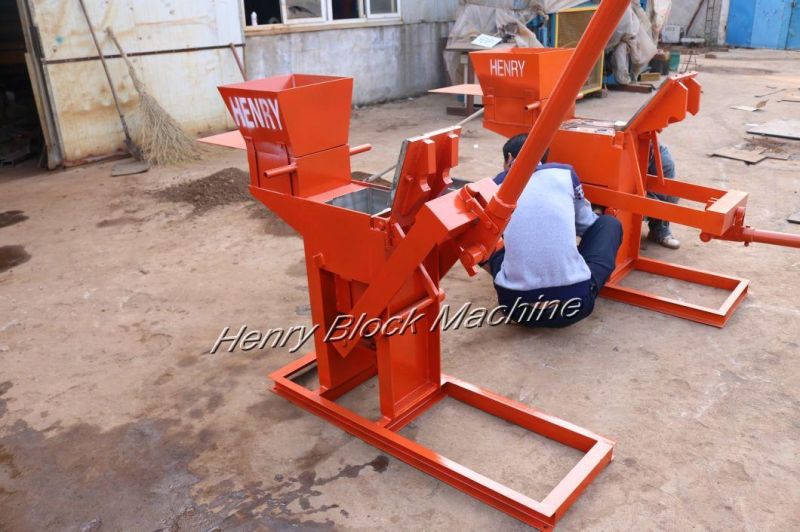 German Manual Clay Soil Interlocking Block Brick Machine