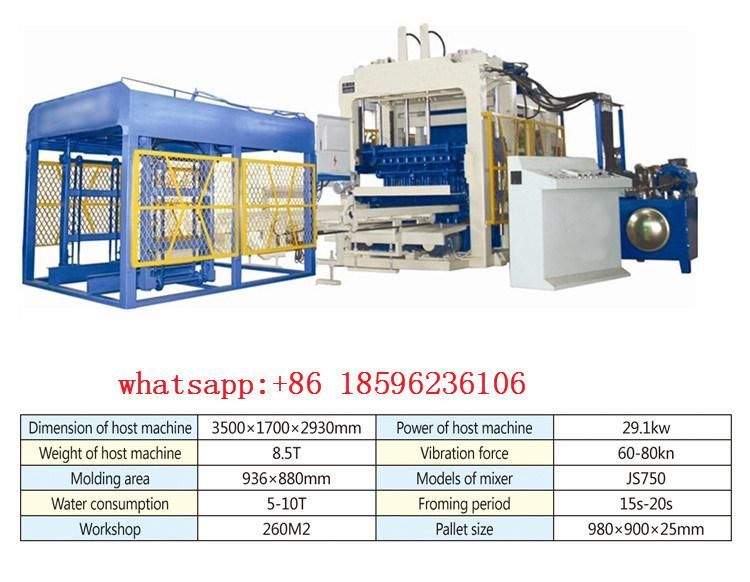 High Quality Qt8-15 Fully Automatic Block Making Machine in Africa, Cement Brick Machine Cost, Hollow Bricks Machine Price in Bangalore