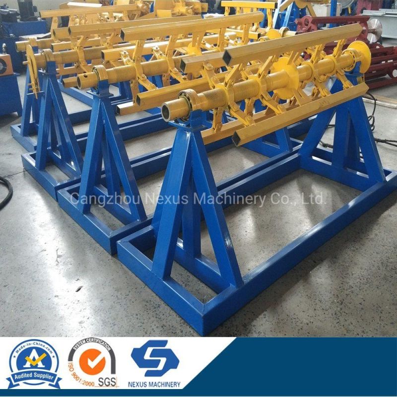 5 Ton Steel Coil Decoiler Manual Uncoiler Machine Metal Roll Holder